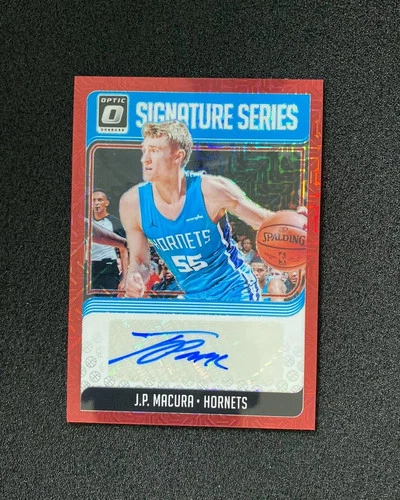 2018-19 Panini Donruss Optic Signature Series Auto J.P. Macura Red Mojo CL63
