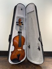 4/4 Full Size Violin Outfit w Case Rosin Shoulder Rest Beginner No Bow 2 Strings