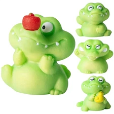 2X Crocodile Ornaments Auto Dashboard Figurines Car Animals Figure Decorations