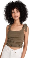Free People Boulevard Tank Top MEDIUM Olive Green - NWT