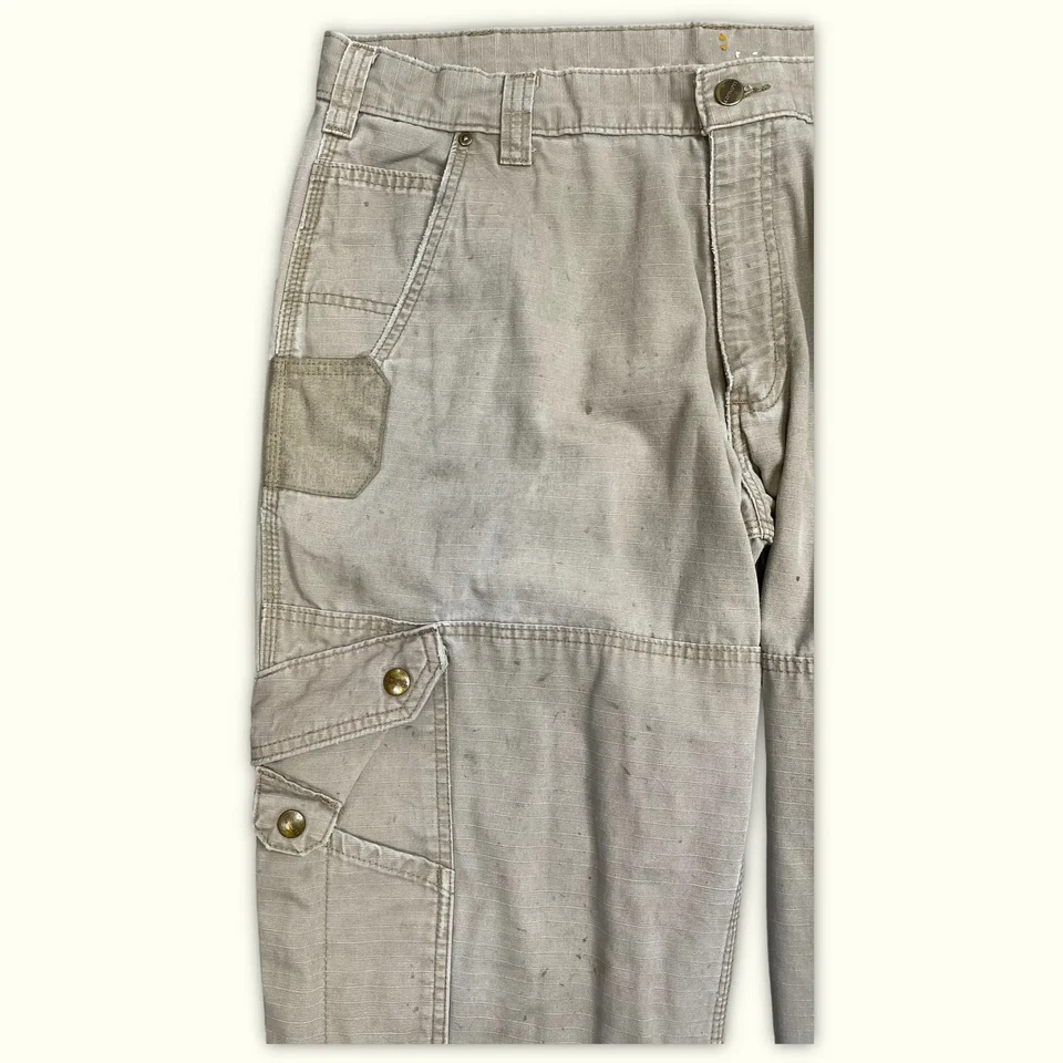 carhartt Pantalones cargo W36/L30 Beige Bueno Hombres (l102) - Imagen 4 de 4