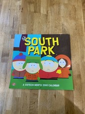 South Park 16-month wall calendar year 2000 vintage retro