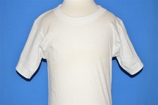 vintage 50s FRUIT OF THE LOOM DEADSTOCK WHITE UNDERSHIRT t-shirt YOUTH S SZ 8
