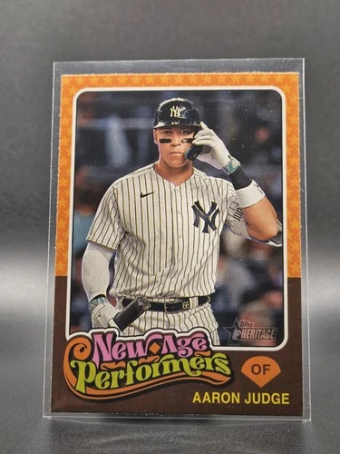 Aaron Judge New York Yankees 2024 Topps Heritage New Age Performers Insert Card