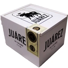 Juarez 5 x 56 Empty Wooden Cigar Box 5.5" x 4.75" x 4"