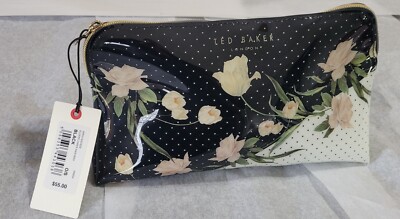 NWT TED Ted Baker London ELDERFLOWER Floral Print Washbag Make Up Bag Cosmetic