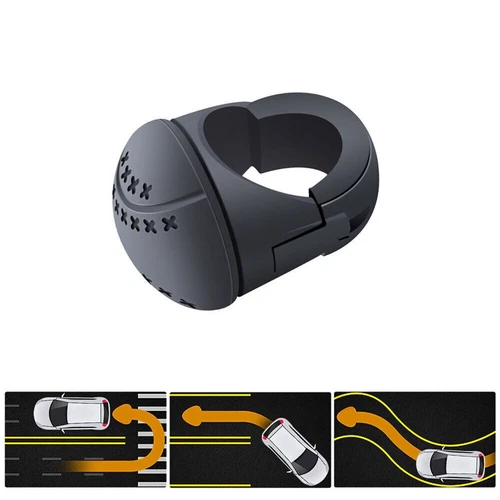 Black Universal 360° Rotation Car Steering Wheel Booster Ball Auto Accessories - Bild 9 von 16