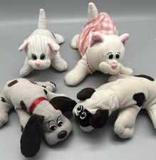 LOT Vintage Pound Puppies Purries Dogs Kitties Plush Stuffed Animals Tonka