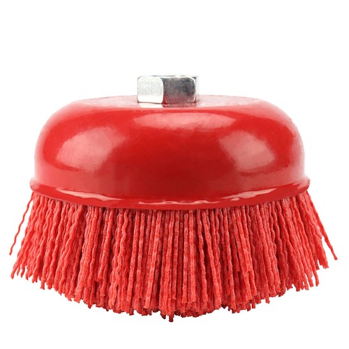 150mm 6 inch Nylon Filament Abrasive Wire Cup Brush Metal Polishing Rust Removal - Picture 2 of 7