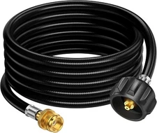 12Ft Propane Tank Adapter Hose 1lb to 20lb Converter for QCC1 Type1 LP Gas Grill