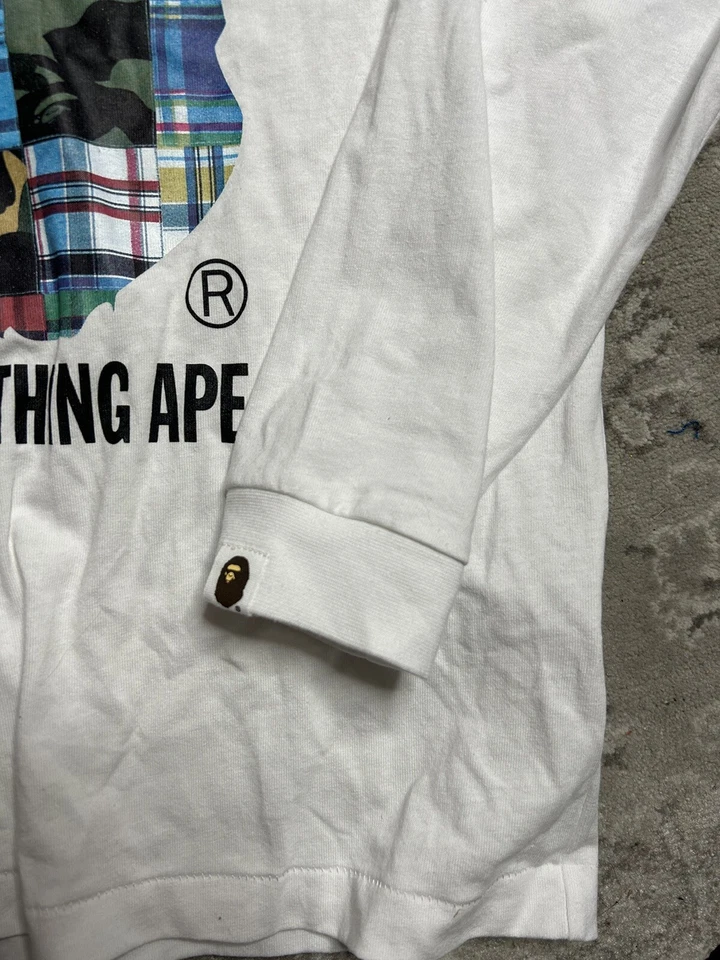 Bape By A Bathing Ape Baby Milo T-Shirt Size 9 Kids Fits Like XXS-XS Women’s - Image 3 of 4