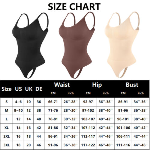 Women's Slimming Full Body Shaper Seamless Firm Tummy Control Shapewear Bodysuit - Picture 22 of 45
