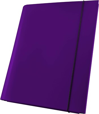 Sammelmappe A4 Pappe 40mm violett Dokumentenmappe Klappordner mit Gummizug