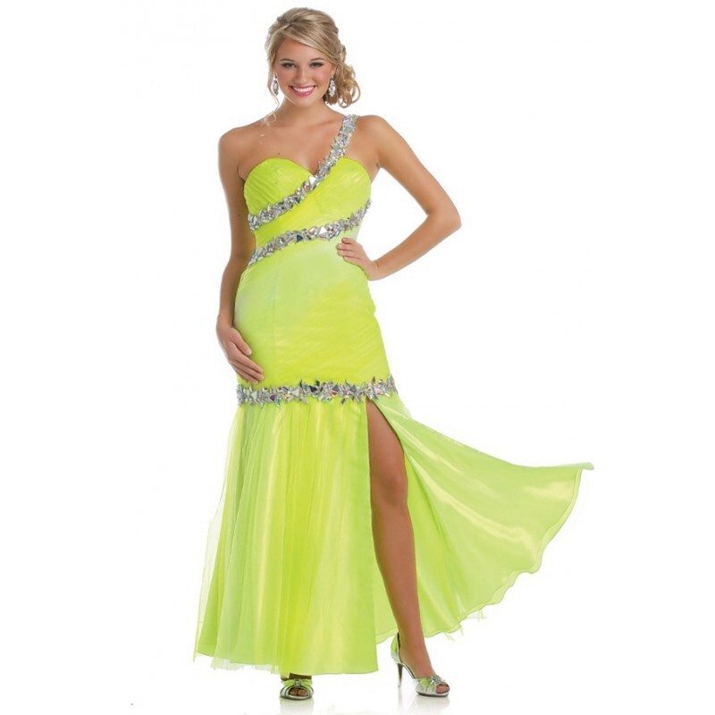 vestido de fiesta amarillo largo, corte sirena, pedrería y tl, tirantes