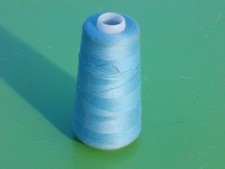 OVERLOCK THREAD SPOOL 100 SPUN POLYESTER 3000 YDS PRICED SEW RIGHT SKY BLUE