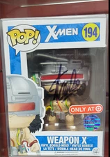 Funko Pop! X-Men #194 Weapon X Target Exclusive signed Stan Lee w/COA
