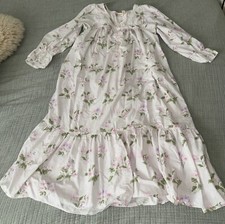VTG 80s Victoria's Secret GOLD LABEL Nightgown Floral Prairie Long Cottagecore L
