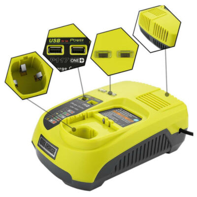 3A 12V 14.4V 18V Pour Ryobi P117 Chargeur De Batterie Rechargeable