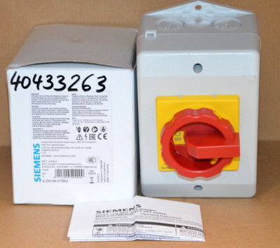 Siemens 3LD2164-OTB53 Haupt-/NOT-AUS-Schalter NEU OVP