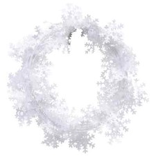 Tinsel Garland, 25 ft. Snowflakes w