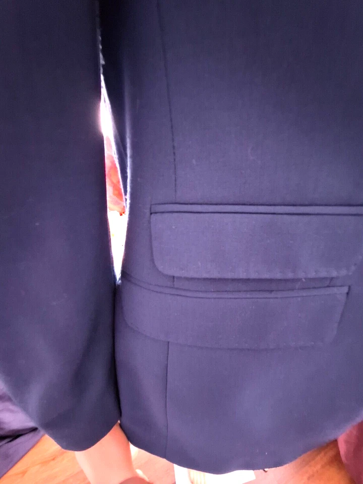 French Connection Blue three-piece slim fit Suit size 38 - Image 4 of 4