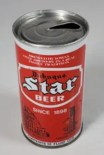 Vintage Dubuque Star Beer 12oz Can Straight Steel Iowa Pickett Brewery