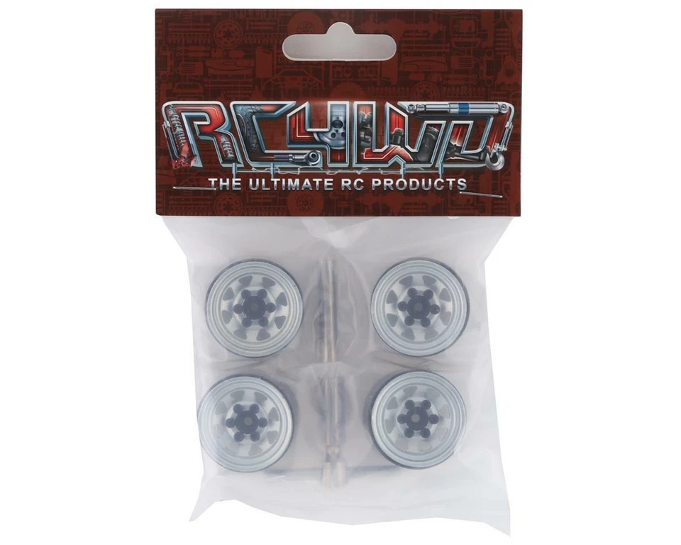 RC4WD Stamped Steel 1.0" Stock Beadlock Wheels (Silver) (4) [RC4ZW0263] - Image 4 of 4