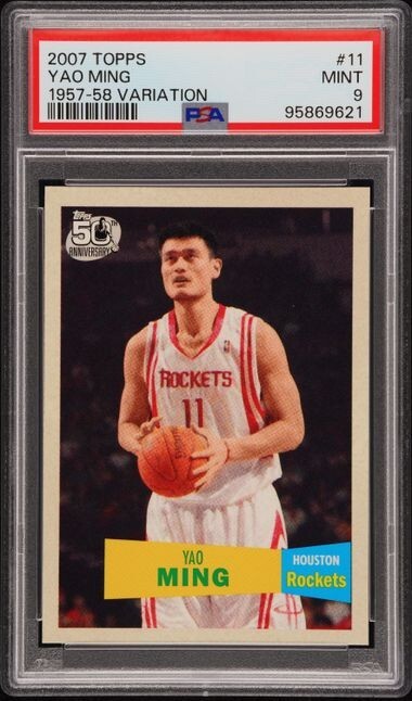 🏀Yao Ming - PSA 9 🧍 2007 Topps ‘1957 Style Variation’ #11 - Mint;