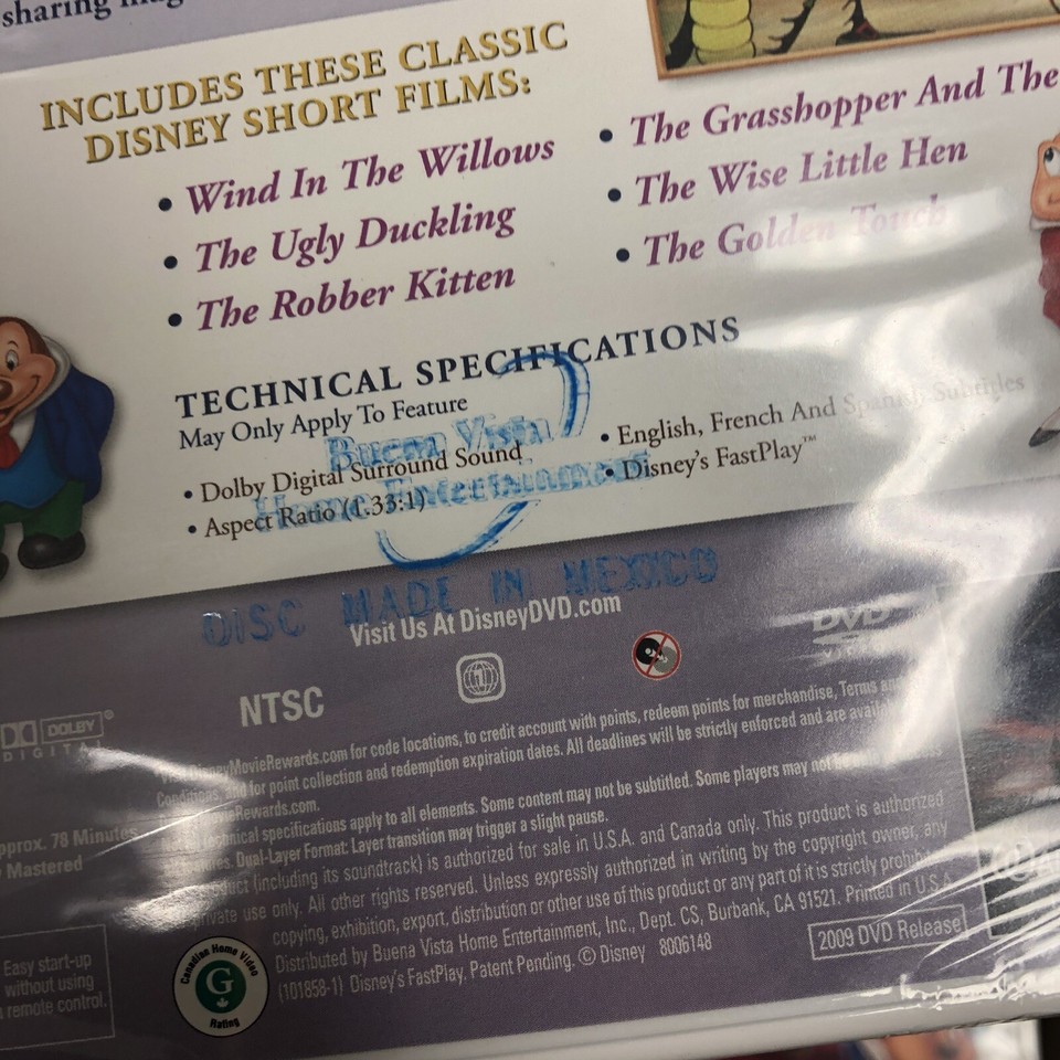 Disney Animation Collection Classic Short Films Volume 5 Wind in the