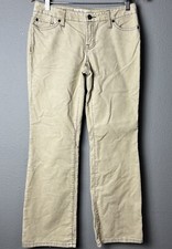 NWT LOFT Curvy Bootcut Size 4P 30x30 Corduroy Pants Jeans Beige Timeless Capsule