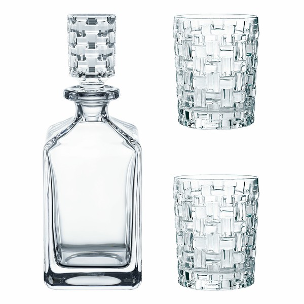 Nachtmann Whisky-Set 3Tlg Whiskykaraffe Whiskytumbler Kristallglas Bossa Nova-image