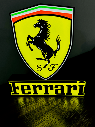 Ferrari Logo & Word - LED Light up sign - USB Powered - Bild 6 von 10