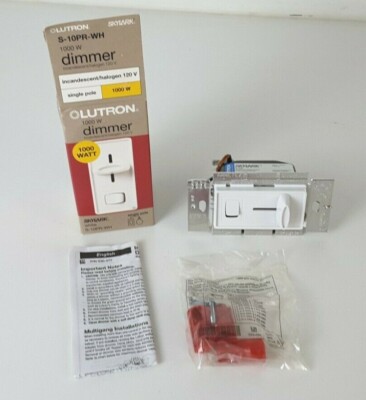 Lutron Electronics Dimmer 1000W Skylark Preset S-10PR-WH S-10P FREE SHIPPING