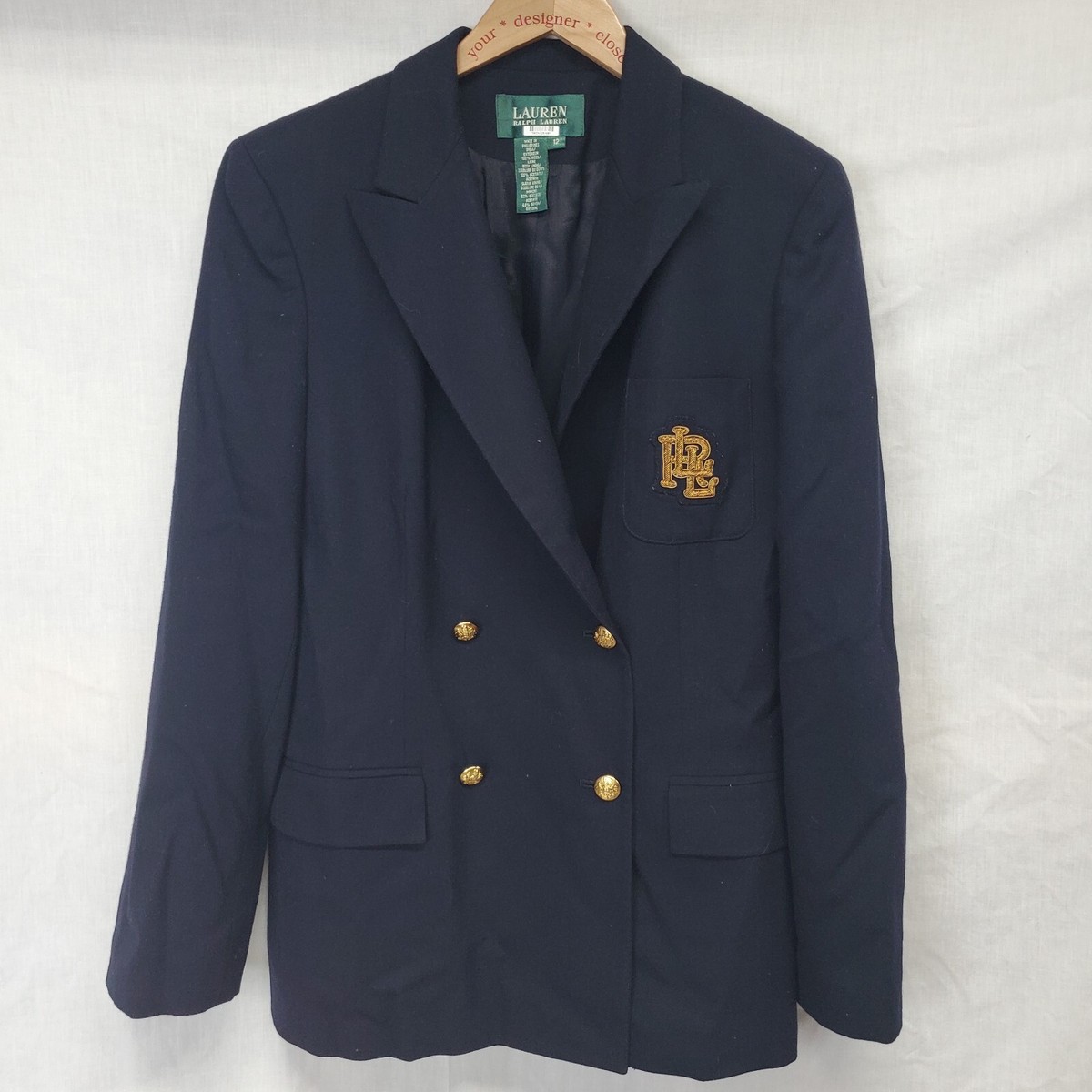 ジャケット POLO RALPH LAUREN Double-breasted wool blazer Blue 211952717 Silk-Lapel Wool Double-Breasted Blazer | Ralph Lauren