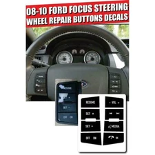 For FORD FOCUS STEERING WHEEL BUTTON REPAIR DECALS STICKERS TRIM 2008 09 10 11