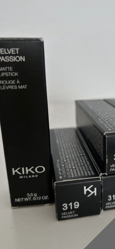NUEVO EN CAJA PAQUETE KIKO MILANO X6 Velvet Passion lápiz labial x5 319 pinky ciruela 339 rojo bro - Imagen 2 de 8