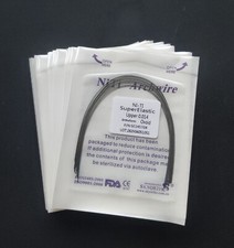 50 Packs Dental Orthodontic Super Elastic NITI Arch Wires Round Ovoid Form