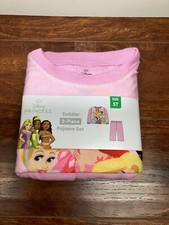 Disney Princess Size 5T Fleece 2-Piece Long Sleeve Pajama Set Toddler