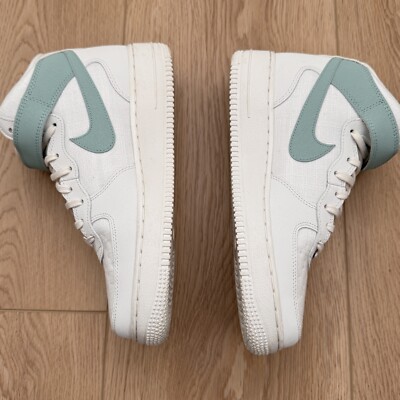 Size 9 - Nike Air Force 1 '07 Mid White Mineral W for sale online