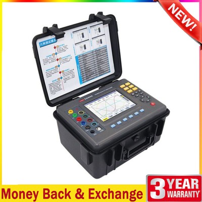 ES4000 Power Quality Analyzer 3-Phase 4-Channel Harmonic Detector with 5.6'' LCD