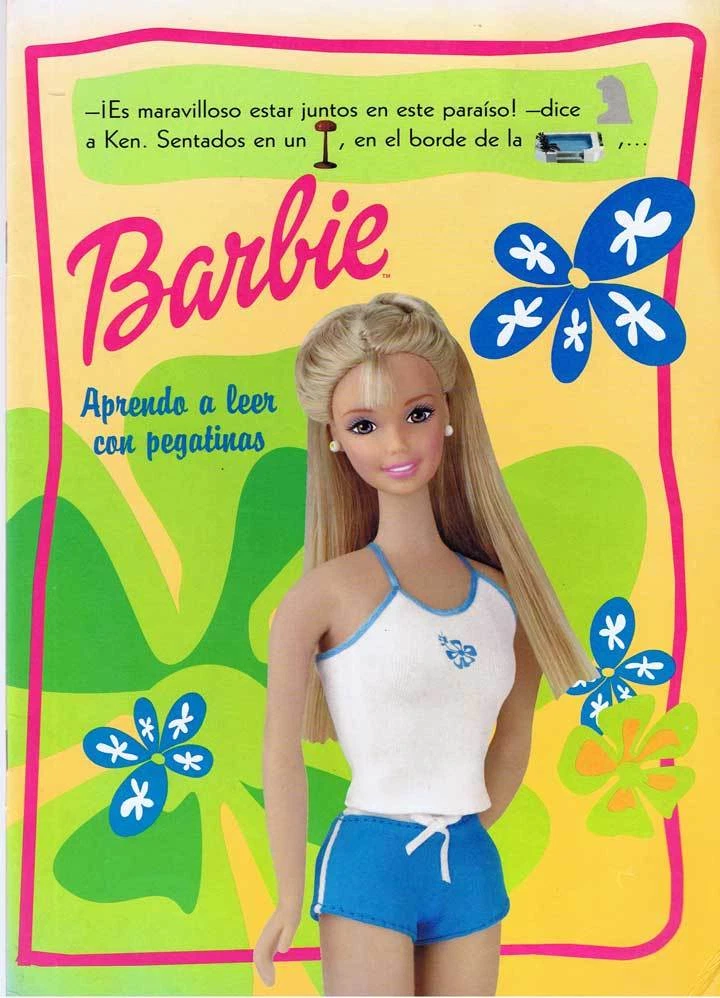 Album Barbie I Learn An Unread With Stickers. Mattel 2000. Complete