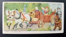 Circa 1900 Inhoffen's Baren Kaffee Leben Ritterzeit Series 701a #2 Trade Card A4