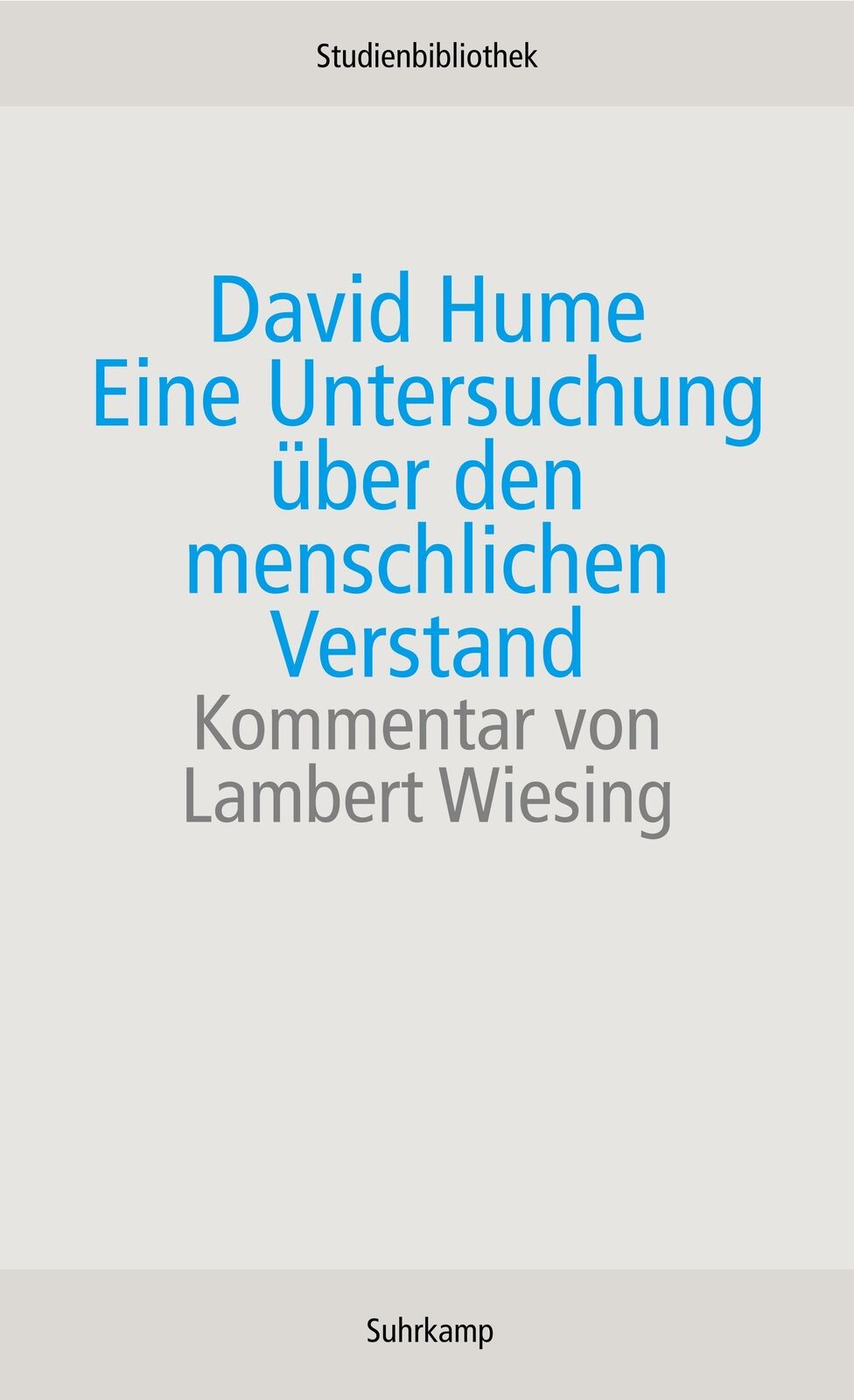 Thumbnail - Eine Untersuchung Über Den Menschlichen Verstand | Buch |
