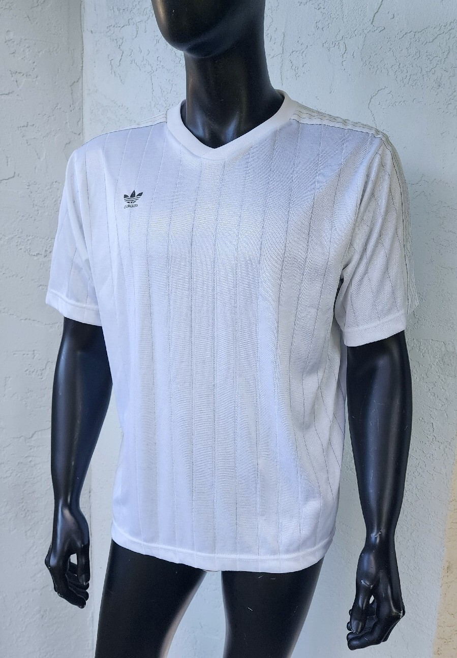 Vintage Y2K Adidas Soccer White Jersey Futbol XL