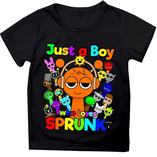 Anime Sprunki- Incredibox T-shirts Tops Tees Funny Sprunki- Boys Girls T-Shirts - Picture 25 of 34