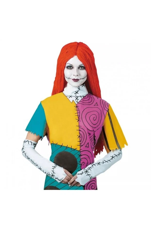 Sally Nightmare Before Christmas Costume Dress Gloves Halloween Cosplay MED - Image 2 of 4