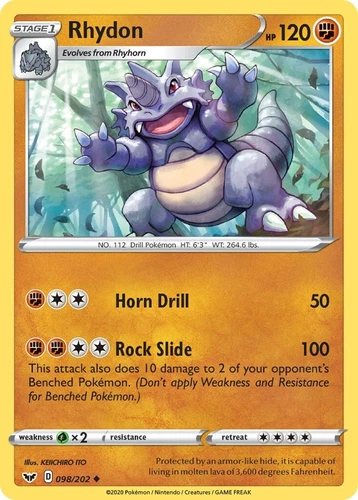 Rhydon 098/202 Swsh01: Sword & Shield