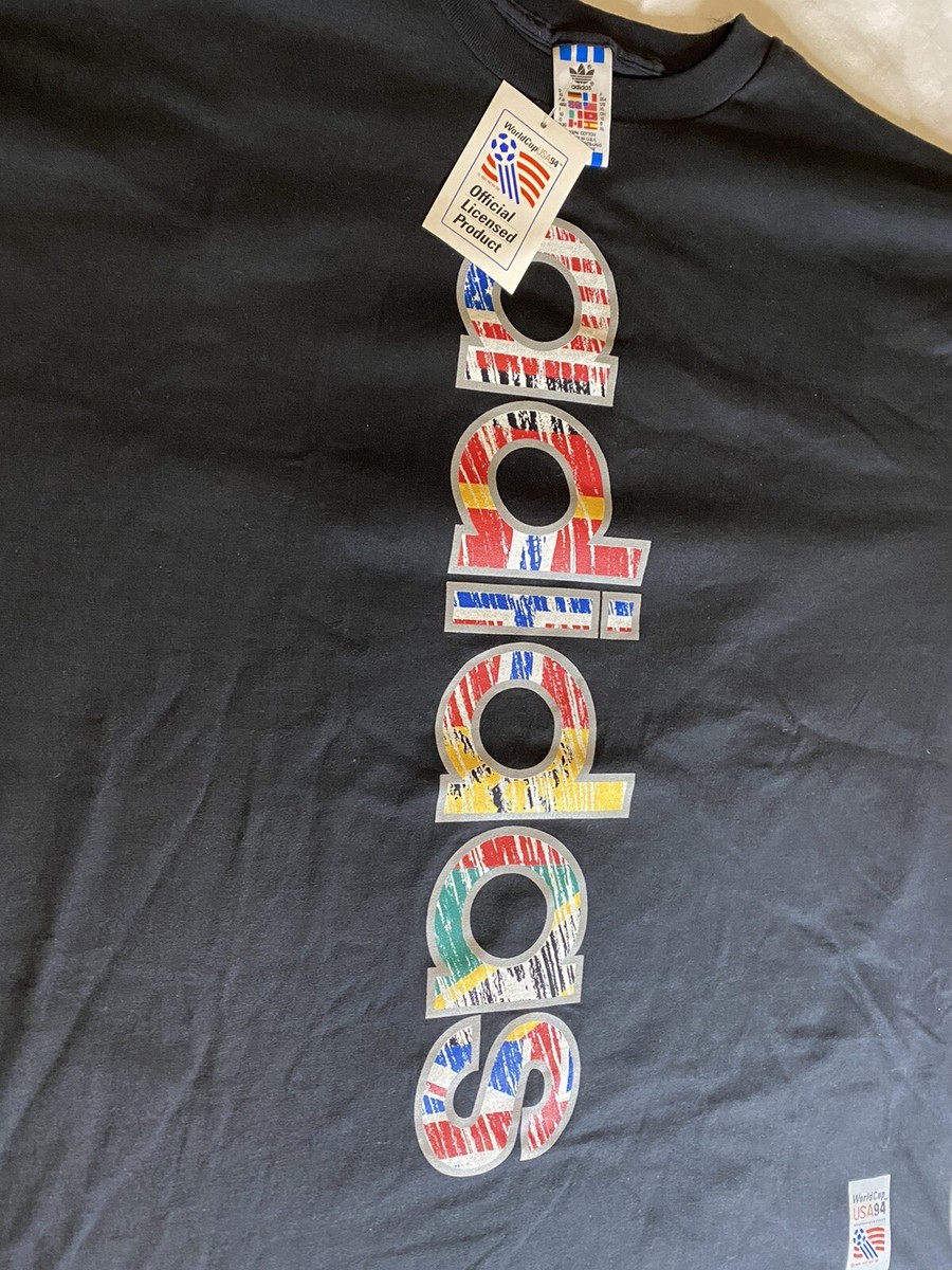 94年W杯 adidas USA製 L デッドストック 激レア 古着 90s USA製 adidas 「World Cup USA 94」 サッカー ワールド