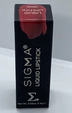 NEW NIB SIGMA BEAUTY Liquid Lipstick in Venom RED Travel Size .05oz 💄 AUTHENTC