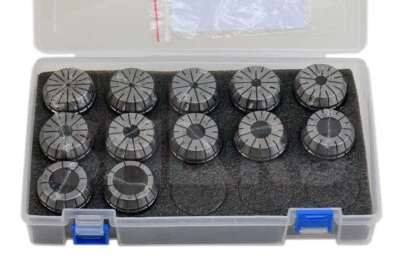 SHARS TOOL Shars 1/8" - 1" by 16ths ER40 Collet Series Set 12 PCS 0.0003 TIR S[